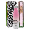 Easter Set, Metallic pink/white (Stainless steel) thermos, double-walled, 500ml & aromatic flat Easter candle (30cm) (PINK)