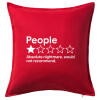 Sofa cushion RED 50x50cm includes filling
