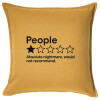 Sofa cushion YELLOW 50x50cm includes filling