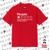 ΚΟΚΚΙΝΟ Κλασικό T-Shirt, διπλής ραφής, χωρίς πλευρικές ραφές από 100% βαμβάκι. Vegan & OEKO-TEX πιστοποιημένο.