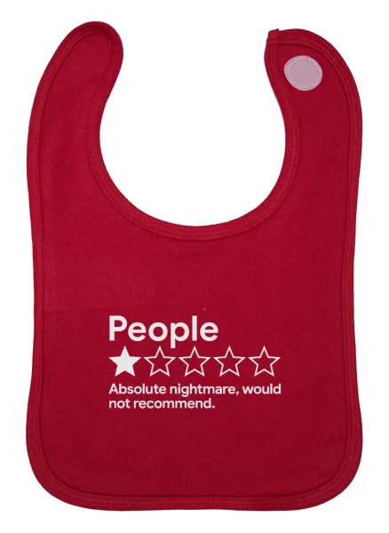 People One Star Rating Would Not Recommend — Σαλιάρα με Σκρατς Κόκκινη 100% Organic Cotton (0-18 months)