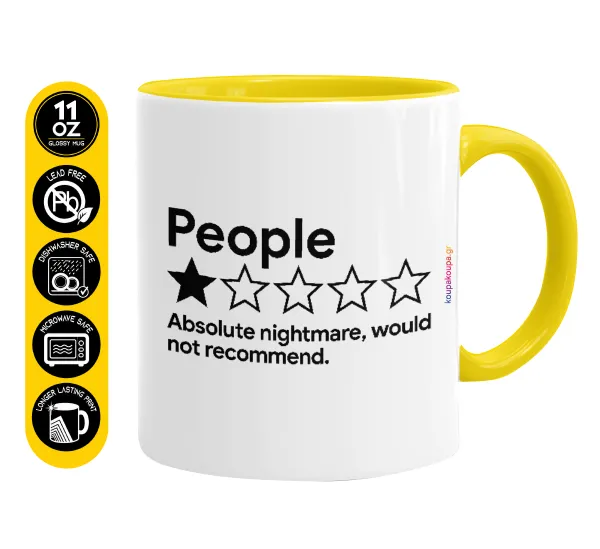 People One Star Rating Would Not Recommend — Κεραμική Κίτρινη, 330ml