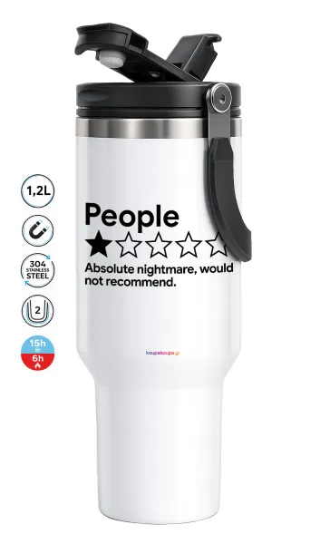 People One Star Rating Would Not Recommend — Mega Travel Mug / Travel Mug, double walled (thermal) 1.2L