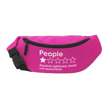 People One Star Rating Would Not Recommend, Unisex waist bag (banana) in PINK color with 2 pockets