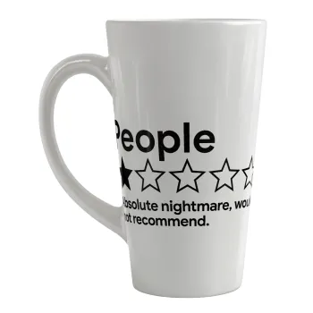 People One Star Rating Would Not Recommend, Κούπα κωνική Latte Μεγάλη, κεραμική, 450ml