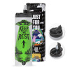 Travel Tumbler θερμό με διπλό καπάκι, μεταλλικό καλαμάκι και βούρτσα καθαρισμού (Ανωξείδωτο 304 Food grade, BPA free, 600ml)