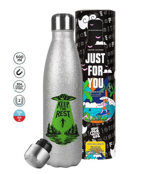 Keep the Rest — Glitter Aσημένιο (500ml)