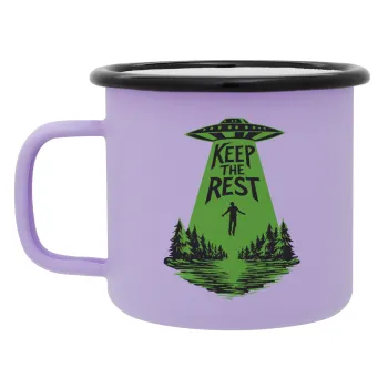 Keep the Rest, Κούπα Μεταλλική εμαγιέ ΜΑΤ Light Pastel Purple 360ml