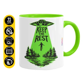 Keep the Rest, Κούπα χρωματιστή βεραμάν, κεραμική, 330ml