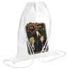 Τσάντα πλάτης πουγκί GYMBAG λευκή (28x40cm)