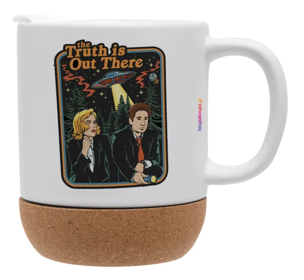 The truth is out there — Ceramic coffee mug Cork (MAT), 330ml