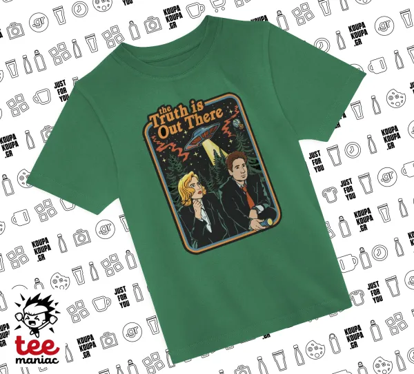 The truth is out there — GREEN childrens T-Shirt made of 100% cotton, for every day. Vegan & OEKO-TEX certified.