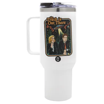 The truth is out there, Mega Tumbler με καπάκι, διπλού τοιχώματος (θερμό) 1,2L
