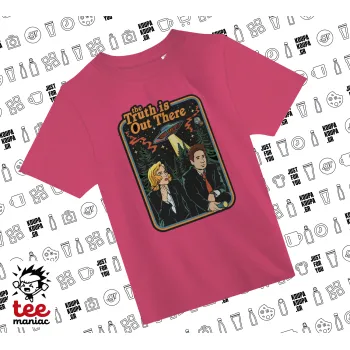 The truth is out there, ΡΟΖ παιδικό T-Shirt από 100% βαμβάκι, για κάθε μέρα. Vegan & OEKO-TEX πιστοποιημένο.
