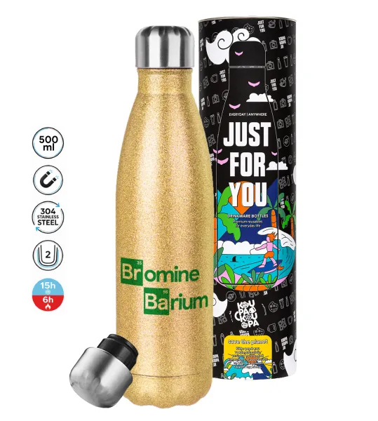 Breaking Bad Parody Bromine Barium — Glitter Χρυσό (500ml)