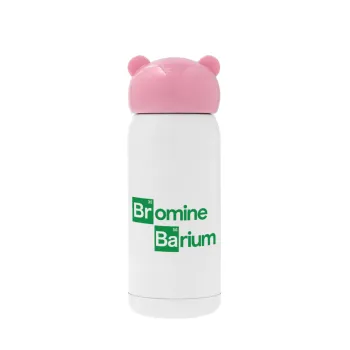Breaking Bad Parody Bromine Barium, Ροζ ανοξείδωτο παγούρι θερμό (Stainless steel), 320ml
