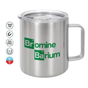 Breaking Bad Parody Bromine Barium, Κούπα Ανοξείδωτη διπλού τοιχώματος 300ml με καπάκι διατήρησης θερμοκρασίας