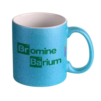 Breaking Bad Parody Bromine Barium, Κούπα Σιέλ Glitter που γυαλίζει, κεραμική, 330ml