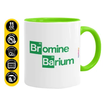 Breaking Bad Parody Bromine Barium, Κούπα χρωματιστή βεραμάν, κεραμική, 330ml