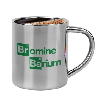 Breaking Bad Parody Bromine Barium, Κουπάκι μεταλλικό διπλού τοιχώματος για espresso (220ml)