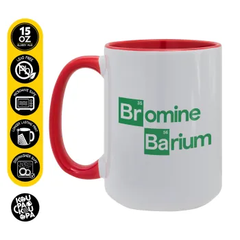 Breaking Bad Parody Bromine Barium, Κούπα Mega 15oz, κεραμική Κόκκινη, 450ml