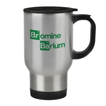 Breaking Bad Parody Bromine Barium, Κούπα ταξιδιού ανοξείδωτη με καπάκι, διπλού τοιχώματος (θερμό) 450ml