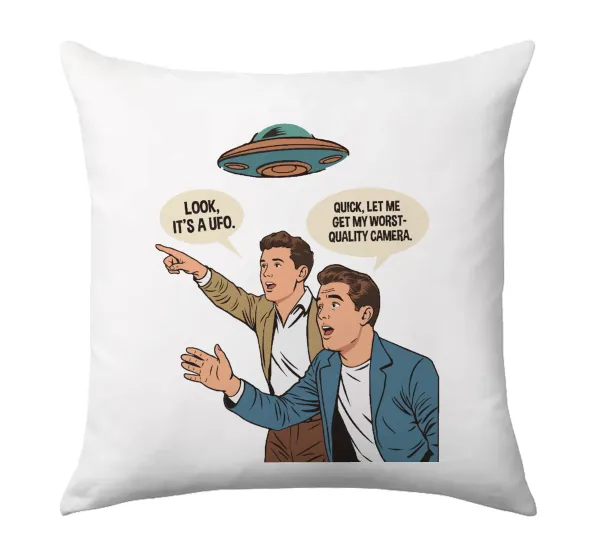 Look! It's a UFO — Μαξιλάρι καναπέ 40x40cm περιέχεται το  γέμισμα