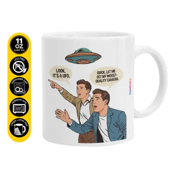 Look! It's a UFO, Κούπα, κεραμική, 330ml