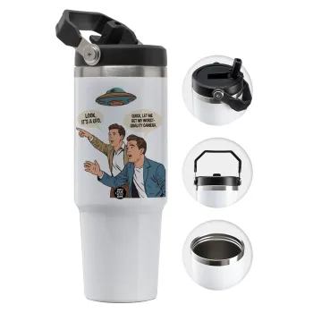 Look! It's a UFO, Θερμός Ανοξείδωτο 30oz με χερούλι