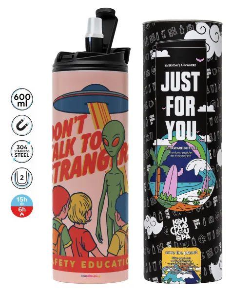 Don't Talk to Strangers — Tumbler stainless steel PINK 600ml
