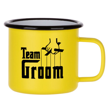 Team Groom, Κούπα Μεταλλική εμαγιέ ΜΑΤ Κίτρινη 360ml