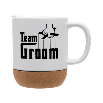 Team Groom, Κούπα, κεραμική με βάση φελού και καπάκι (ΜΑΤ), 330ml