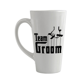 Team Groom, Κούπα κωνική Latte Μεγάλη, κεραμική, 450ml