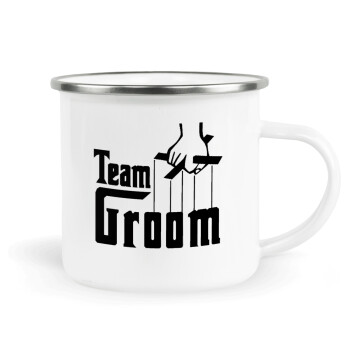 Team Groom, Κούπα Μεταλλική εμαγιέ λευκη 360ml