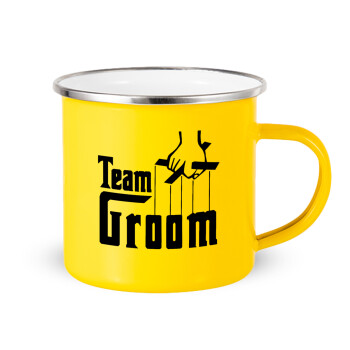 Team Groom, Κούπα Μεταλλική εμαγιέ Κίτρινη 360ml