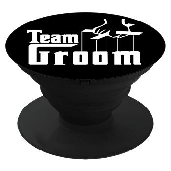 Team Groom, Phone Holders Stand  Μαύρο Βάση Στήριξης Κινητού στο Χέρι