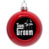 Red Christmas tree ornament bauble 8cm