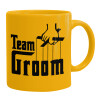 Ceramic coffee mug yellow, 330ml