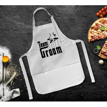 Team Groom, Ποδιά Σεφ Ολόσωμη Παιδική (με ρυθμιστικά και 2 τσέπες)