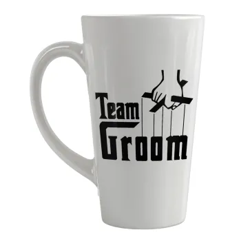 Team Groom, Κούπα κωνική Latte Μεγάλη, κεραμική, 450ml