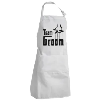 Team Groom, Ποδιά Σεφ Ολόσωμη Ενήλικων (με ρυθμιστικά και 2 τσέπες)