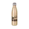 Glitter gold stainless steel thermos bottle, double-walled, 500ml