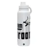 1L Stainless Steel Thermal Bottle with Phone Holder & Double Wall Insulation