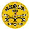 Bachelor Party Drinking Team, Wooden wall clock (20cm)