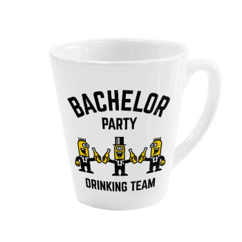 Bachelor Party Drinking Team, Κούπα κωνική Latte Λευκή, κεραμική, 300ml