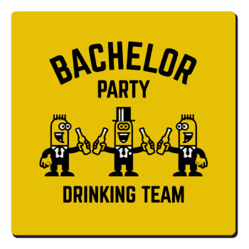 Bachelor Party Drinking Team, Τετράγωνο μαγνητάκι ξύλινο 6x6cm