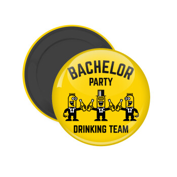Bachelor Party Drinking Team, Μαγνητάκι ψυγείου στρογγυλό διάστασης 5cm