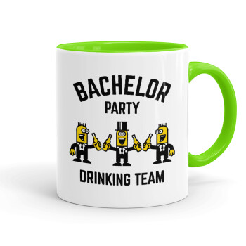 Bachelor Party Drinking Team, Κούπα χρωματιστή βεραμάν, κεραμική, 330ml