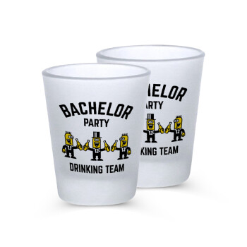 Bachelor Party Drinking Team, Σφηνοπότηρα γυάλινα 45ml του πάγου (2 τεμάχια)