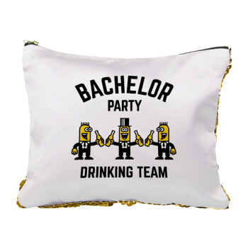 Bachelor Party Drinking Team, Τσαντάκι νεσεσέρ με πούλιες (Sequin) Χρυσό